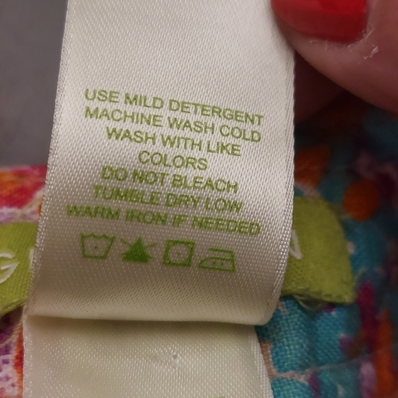 SIGRID OLSEN Linen Cargo Style Floral Wide Legged Pants - Picture 12 of 12